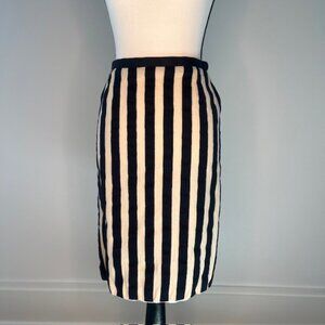 Escada Women's Black and Tan Stripes, Size 38 EUR (6 US)